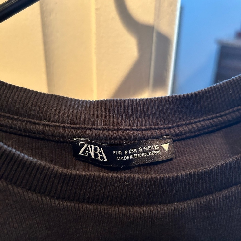 zara ruffled top